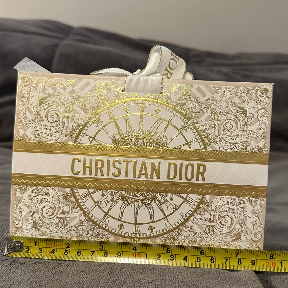 Christian Dior Gold and Cream Gift Box Pouch